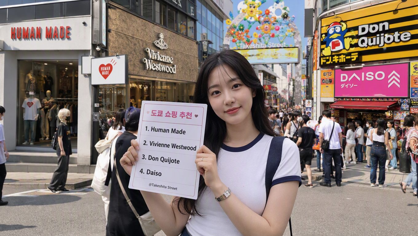 도쿄 3박 4일 쇼핑 코스 신주쿠 하라주쿠 브랜드 매장 추천
